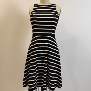 White House Black Market Striped Fit & Flare Dress Size 0 NWT